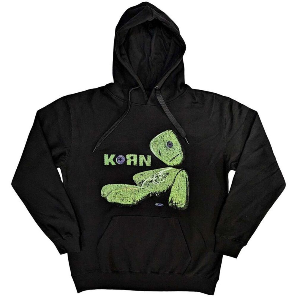 Korn Unisex Adult Issues Track List Hoodie / Black